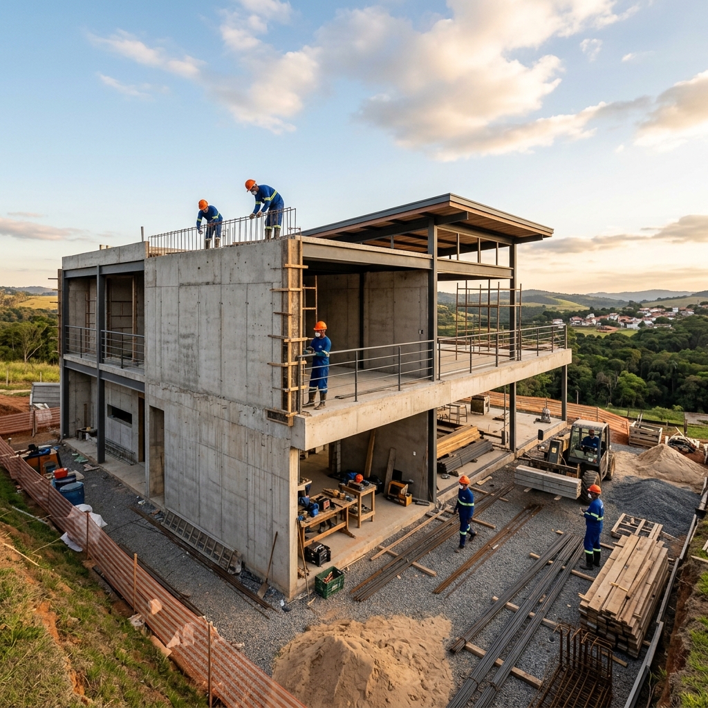 Obra em andamento da JDR Empreiteira